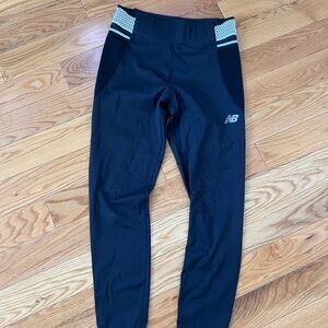 New Balance Black Leggings Stretchy Performance Wear
